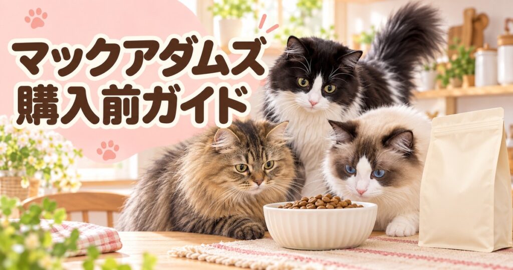 まふゆ・はるく・あきはと確認するマックアダムズ購入前ガイド
