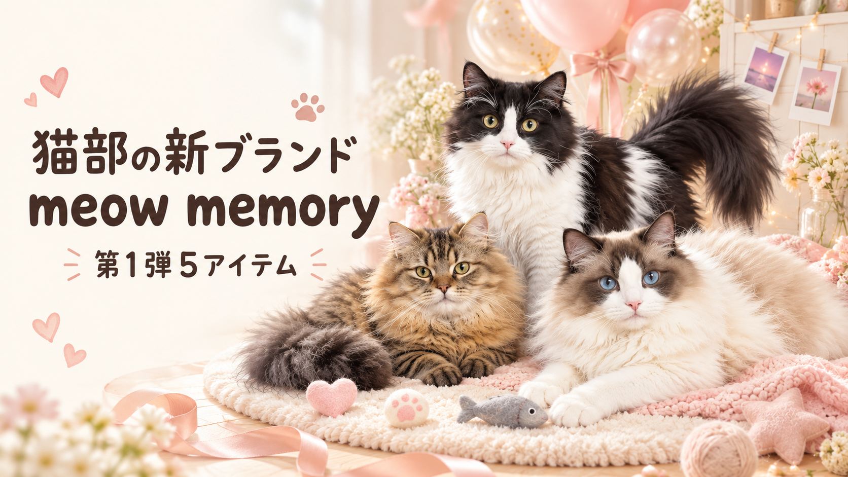 フェリシモ猫部「meow memory」とは?第1弾5アイテム・価格・販売日